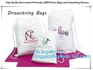 Полиэтиленовые пакеты LDPE Biodegradable окружающей среды дружелюбные с сумками закрытия DRAWSTRING, рюкзаком, сумкой drawtape, предметами первой необходимости