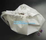 Одежды Biodegradable гостиницы окружающей среды дружелюбной упаковывая для Cu Drawstring прачечной подгонянного полиэтиленовым пакетом поли пластикового