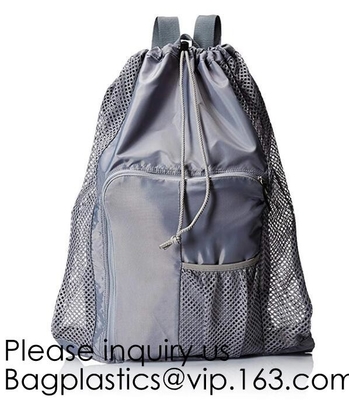 Сумка Drawstring с замком шнура и белым крепким материалом для фабрик, коллежем сетки, общей спальней, хранением крепким & Breathable