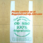 Сумки HDPE biodegradable, biodegadrable сумка футболки, 100%biodegradable сумка EN13432