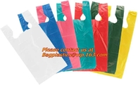 Полиэтиленовый пакет дешевой несущей жилета поли, сумка футболки сделал в цветах печати 7 Китая 2 стороны