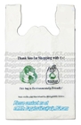 Идет зеленая бамбуковая Biodegradable дружественная к Эко многоразовая пластиковая футболка кладет покупки в мешки ручек, Compostable посещение магазина бакалеи