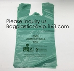 Посещение магазина бакалеи Eco Biodegradable многоразовой пластиковой сумки футболки дружелюбное Compostable благодарит вас Recyclable корзина погани