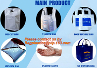 Biodegradable сумки с ручками, Eco дружелюбным благодарят вас продуктовые сумки футболки продуктовых сумок многоразовые и устранимые