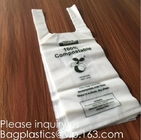 ОК изготовьте компост хозяйственная сумка 100% Bioplastic сумки жилета сумки футболки кукурузного крахмала Biodegradable пластиковая для бакалеи