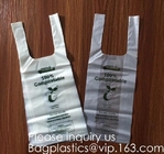 ОК изготовьте компост хозяйственная сумка 100% Bioplastic сумки жилета сумки футболки кукурузного крахмала Biodegradable пластиковая для бакалеи