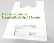 Компост дома ок EN13432 Eco дружелюбный аттестовал сумку жилета футболки 100% biodegradable compostable пластиковую для ходить по магазинам