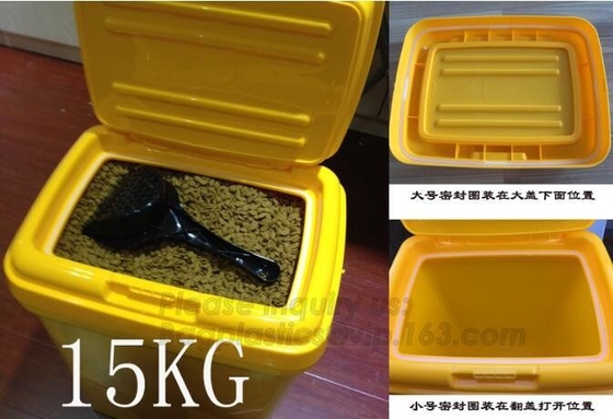 Тара для хранения собачьей еды продукта любимца поставки Китая керамическая, воздухонепроницаемая пластиковая тара для хранения еды, любимец бочонка хранения