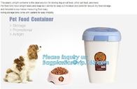 Высококачественные пластиковые контейнеры корма для домашних животных для 50L, бункера кота собаки контейнера корма для домашних животных семя 30L питания большого животного сухое