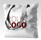 дешевая белая сумка хлопка с изготовленным на заказ логотипом, хозяйственными сумками Tote холста хлопка Eco многоразовыми изготовленными на заказ с пробелом напечатала BAGEASE