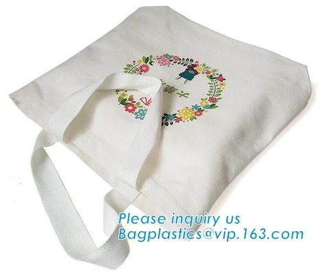 Оптовая белая серия писем цвета печатая bagplast хозяйственной сумки tote грубой ткани холста хлопка ручки веревочки складное