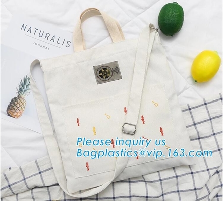 Оптовая белая серия писем цвета печатая bagplast хозяйственной сумки tote грубой ткани холста хлопка ручки веревочки складное