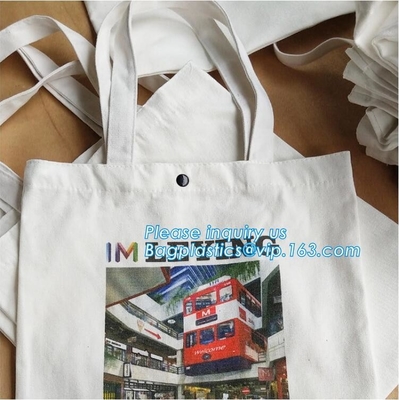 Врученная длинная ручка сверхмощная сумка tote холста хлопка, хлопок дружественного к эко duffle рынка логотипа моды изготовленного на заказ белый органический