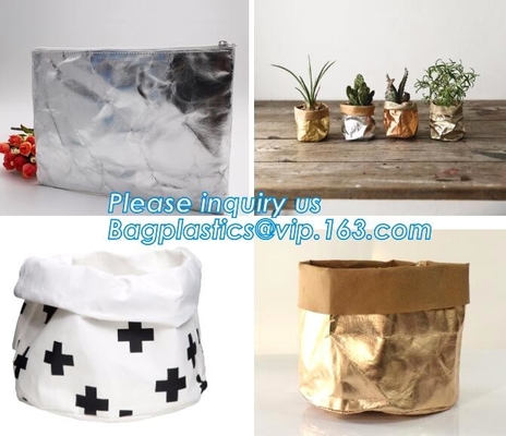 Сумка tote бумаги Tyvek и Kraft/сумка рынка/сумки/сумка обеда/хозяйственная сумка/washable сумка и eco дружелюбное BAGEASE BAGPLAST