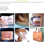 Бумажные мешки Tyvek поставщика Китая Washable/Washable бумажные сумки моды/сумки Tote Tyvek Du Pont Washable бумажные, пакет bagease