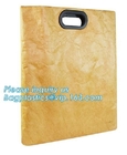 Логотип водоустойчивых многоразовых хозяйственных сумок коричневой бумаги складных изготовленный на заказ напечатал сумки Tyvek, tyvek p Eco дружелюбное водоустойчивое