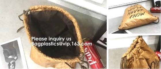 Рюкзаки Drawstring Tyvek водоустойчивые повторно используют сумку Drawstring Du Pont Tyvek бумажную для девушки