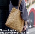 Хозяйственная сумка Tyvek изготовленного на заказ прочного водоустойчивого многоразового Washable Tote Брауна бумажная, повторно использует хозяйственную сумку Tyvek подарка, Bageas