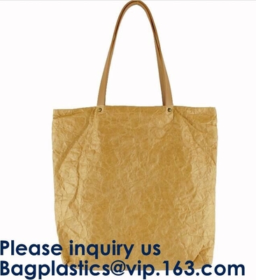Recyclable подгонянная печатая хозяйственная сумка Tyvek сумки Tote Брауна Tyvek сумки естественная бумажная, Bagease, Bagplastics