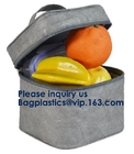 Повторно используйте сумку обеда Брауна Tyvek охладителя качества еды многоразовую изолированную бумажную с магнитным закрытием, доставкой Tyvek еды охладите