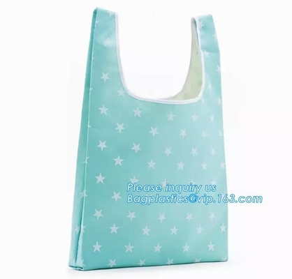 сумка tote многоразовой молнии формы плода eco картины хозяйственной сумки полиэстера складной складная, полиэстер полиэстера продукции