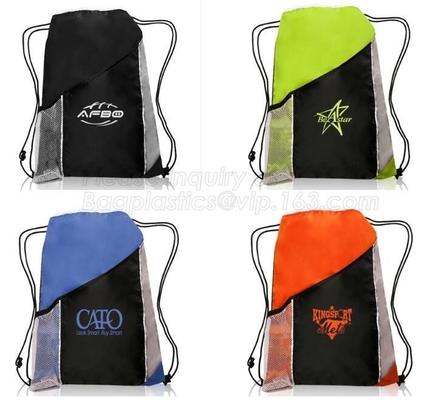 выдвиженческий полиэстер качества подсказки рюкзака drawstring спортзала, рюкзак, сумка рюкзака спорта устойчивая, сумка ботинка закрытия строки