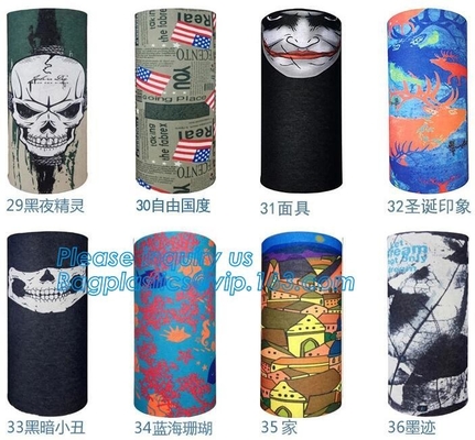Изготовленный на заказ органический многофункциональный безшовный Bandana трубки, Bandana выдвиженческой шеи логотипа продуктов изготовленной на заказ более теплый, Bandanas Headw