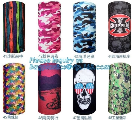 Изготовленный на заказ органический многофункциональный безшовный Bandana трубки, Bandana выдвиженческой шеи логотипа продуктов изготовленной на заказ более теплый, Bandanas Headw
