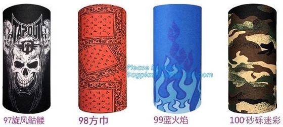 выполненный на заказ цифровой полиэстер сублимации colorfast напечатанный bandana, изготовленный на заказ headwear напечатал безшовный полиэстер трубки шеи