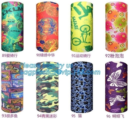 выполненный на заказ цифровой полиэстер сублимации colorfast напечатанный bandana, изготовленный на заказ headwear напечатал безшовный полиэстер трубки шеи