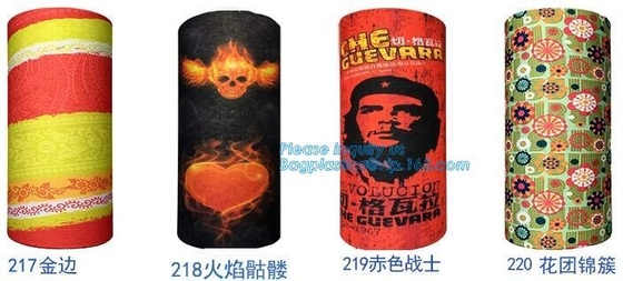 bandana headwear продвижения многофункциональный, безшовный изготовленный на заказ Bandana BAGEAS Microfiber 100% полиэстер трубки шарфа шеи логотипа
