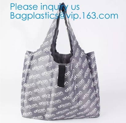 Складчатость Eco повторно использовала хозяйственную сумку Tote полиэстера ткани многоразовой вагонетки изготовленную на заказ портативную/бакалеи нейлона складную