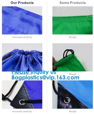 Изготовленная на заказ сумка Drawstring рюкзака/полиэстера drawstring сумки Drawstring выдвиженческая, изготовленный на заказ рюкзак полиэстера 190T 210T 210d