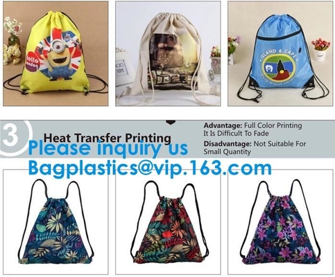 Изготовленная на заказ сумка Drawstring рюкзака/полиэстера drawstring сумки Drawstring выдвиженческая, изготовленный на заказ рюкзак полиэстера 190T 210T 210d