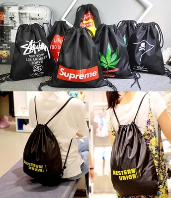 Сумка Drawstring изготовленного на заказ нейлона полиэстера 190T подарка выдвиженческого 210D 420D небольшая, выдвиженческий сверхмощный полиэстер нейлона 190T