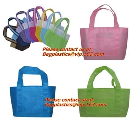 Tote покупок ткани выдвиженческой цены Recyclable носит изготовленные на заказ сумки PP не сплетенные, очаровывая не сплетенную сумку с молнией, PA