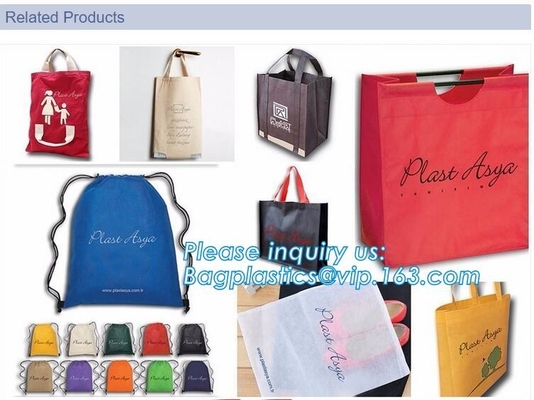 Tote покупок ткани выдвиженческой цены Recyclable носит изготовленные на заказ сумки PP не сплетенные, очаровывая не сплетенную сумку с молнией, PA