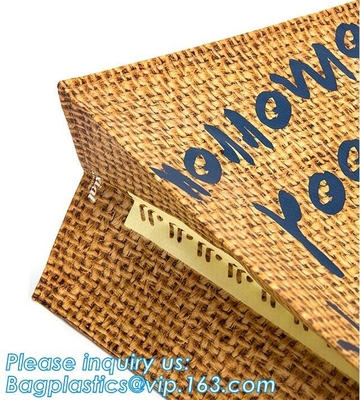 Washable сумка с хорошим качеством, большая не сплетенная сумка pp не сплетенная для торта, квадратная форма с PP всходит на борт на дне, пакете
