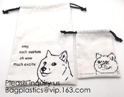 Белая почищенная щеткой сумка Drawstring для упаковки, сумка Twill хлопка пыли фланели хлопка, чистая белая сумка фланели хлопка упаковывая