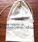 Белая почищенная щеткой сумка Drawstring для упаковки, сумка Twill хлопка пыли фланели хлопка, чистая белая сумка фланели хлопка упаковывая