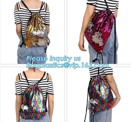 мини рюкзаки sequins кладут сумок женщин смычка рюкзак в мешки sequin bling блестящий, Sequin реверзибельное Merma яркого блеска Оксфорда перемещения