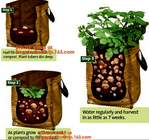 Плантатор сада сумки дружественной к Эко картошки PE растя кладет многоразовое Washable в мешки растет баки водоустойчивые, умные баки для овоща