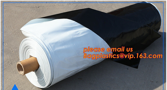 УЛЬТРАФИОЛЕТОВАЯ устойчивая черная белая пластмасса PE/Polyethylene/Poly отражательная мульчирует фильм для аграрного слоя BAGEASE земной крышки
