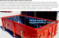 Вкладыши контейнера мусорного контейнера Европы экспорта высококачественные водоустойчивые, вкладыш контейнера мусорного контейнера Drawstring 6 mil белый открытый верхний