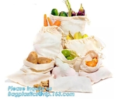 Сумка Tote для еды, многоразовая чистая сумка покупок чистой сумки сетки хлопка плода Tote сетки хлопка с длинной ручкой, bagplastics pac
