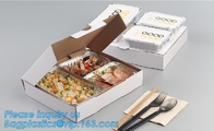 Коробка для завтрака/поднос carryout контейнера алюминиевой фольги качества еды с крышкой картона, bagplastics пищевого контейнера фольги авиакомпании