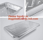 Контейнер с крышкой бумаги, контейнер серебряной фольги прямоугольный Takeout алюминиевой фольги пользы кухни, containe хранения еды 700ml