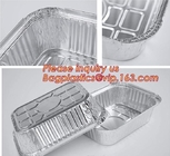Алюминиевые лотки с пищевыми контейнерами крышек устранимыми большими для печь, варящ, нагревающ, хранящ, готовя еда