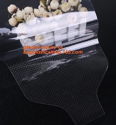 Сумки цветка Mircoperforated, рукави, цветок одиночного розового opp пластиковый biodegradable создавая программу-оболочку рукав, цветок сумки целлофана