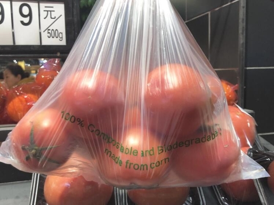 Дом ASTM D6400 компоста ОК EN13432 BPI аттестует дешево Compostable 100% Biodegradable плоды кладут в мешки, плод Rol овоща
